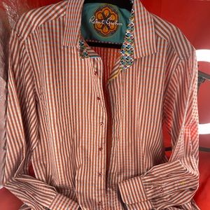 NWOT Robert Graham Mens Large Button down Shirt